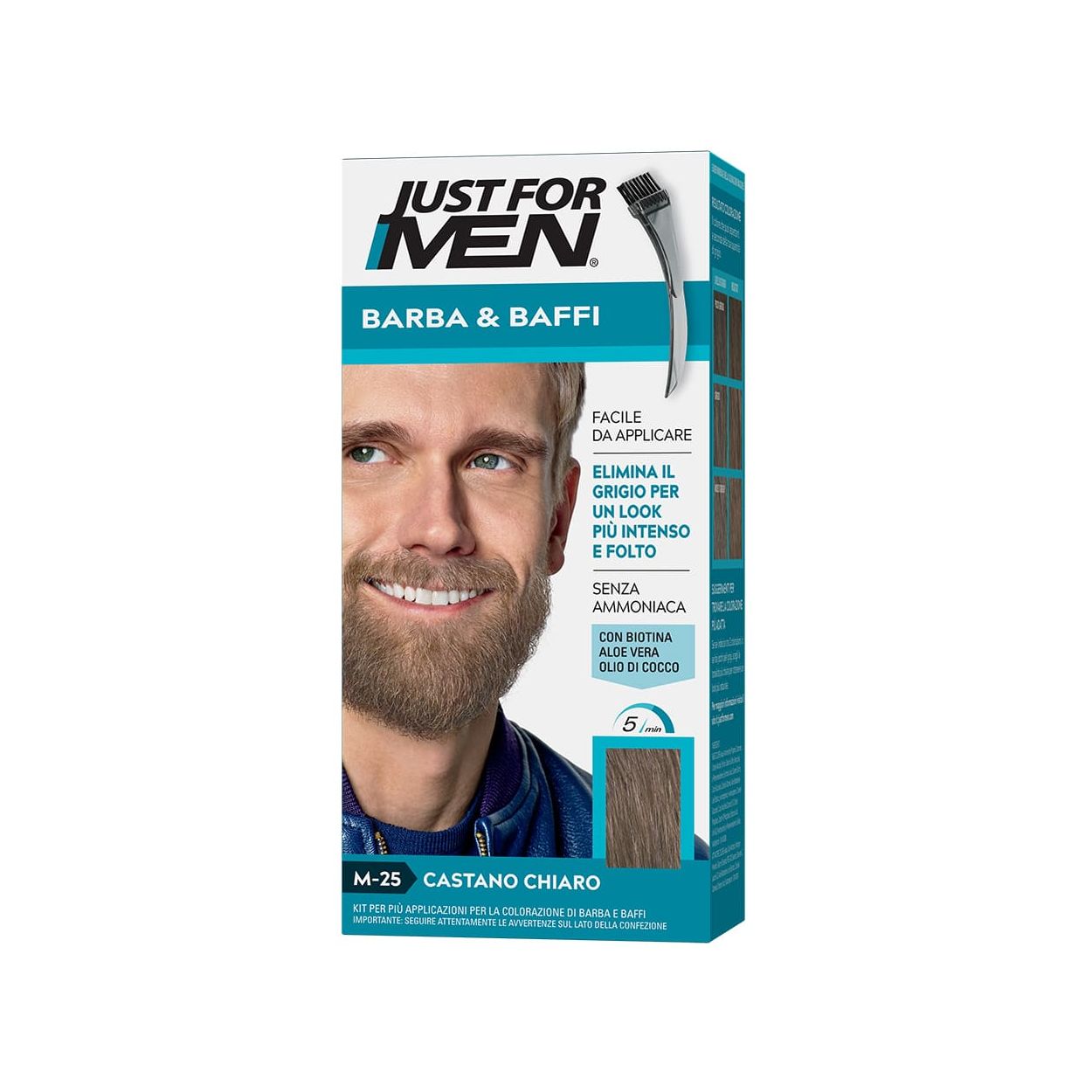 Just For Men M-25 Light Brown / Světle hnědá barva na vousy