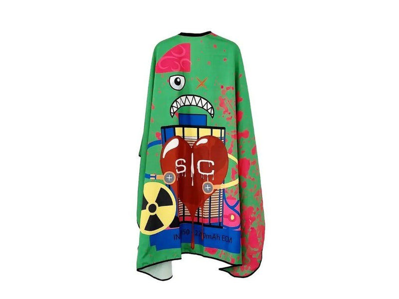 StyleCraft Cutting Cape RADIOACTIVE Green kadeřnická pláštěnka
