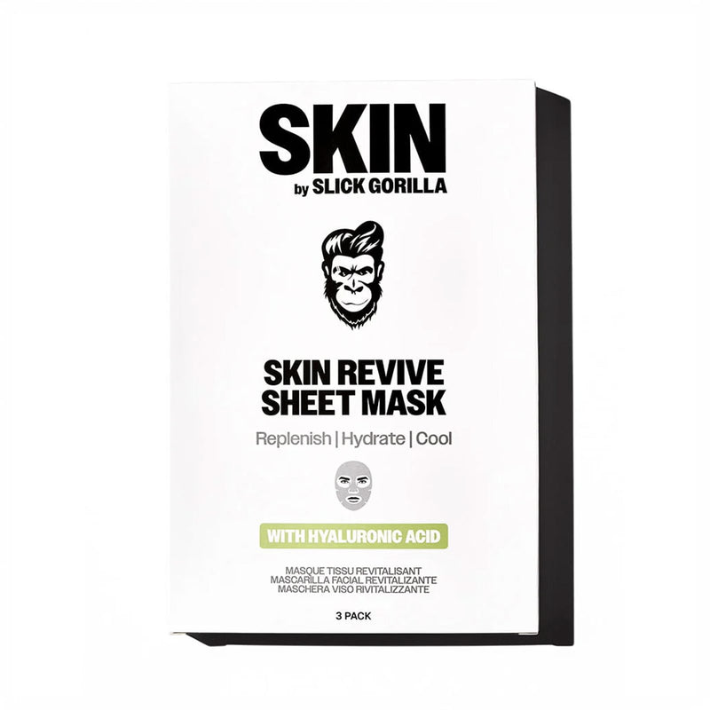 Slick Gorilla Skin-Revive Sheet Masks hydratační pleťové masky 3 ks