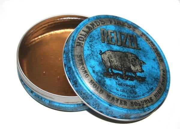 Reuzel Blue Strong Hold High Sheen pomáda 113 g - water-based pomáda s mokrým leskem