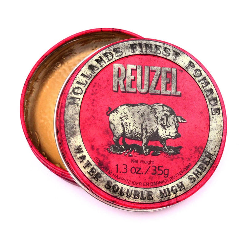 Reuzel Red W/B High Sheen Pig pomáda 35 g, vodou smývatelná pomáda s vysokým leskem