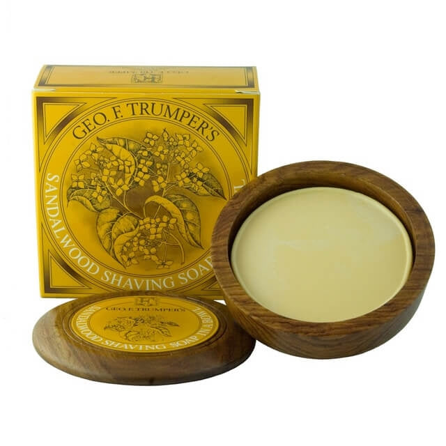 Geo F. Trumper Sandalwood, mýdlo na holení s miskou 80 g