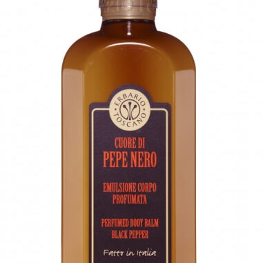 Erbario Toscano Černý pepř tělový balzám 250 ml