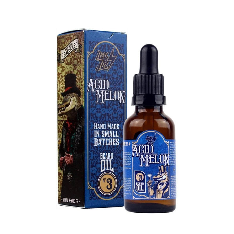Hey Joe Acid Melon olej na vousy 30 ml, svěží vůně melounu a liči se španělským arganovým olejem