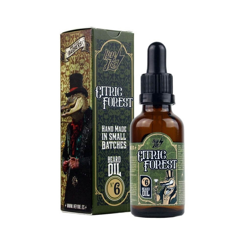 Hey Joe Citric Forest olej na vousy 30 ml, svěží citrusovo-lesní kompozice s arganem a jojobou