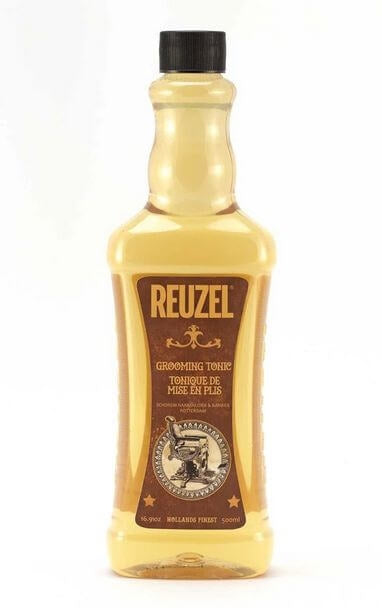 Reuzel Grooming Tonic 500 ml, barberské vlasové tonikum pro styling fénem s jablečnou vůní