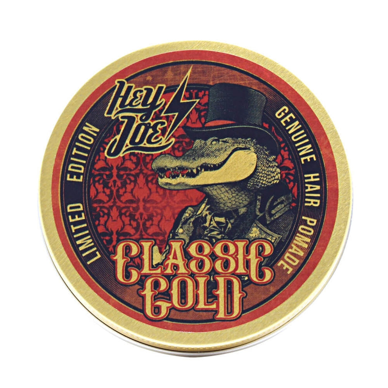 Hey Joe Classic Gold pomáda 100 ml v limitovaném mosazném obalu inspirovaném klasickými barber shopy