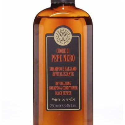 Erbario Toscano Černý pepř šampón a kondicionér 250 ml