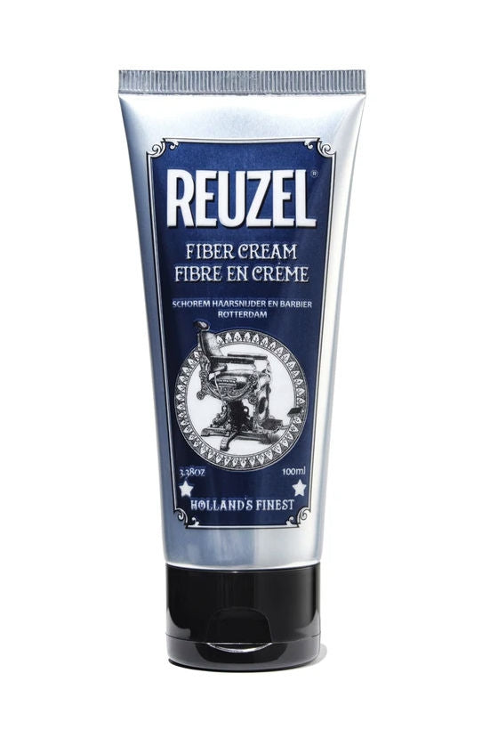 Reuzel Fiber Cream krém na vlasy 100 ml - tekutá water-based pomáda se střední fixací a přirozeným leskem