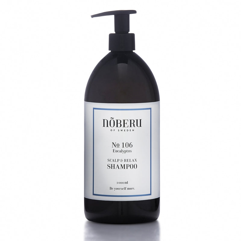 Noberu Stockholm Scalp & Relax Hair Eucalyptus šampon 1000 ml — profesionální balení s eukalyptovým olejem
