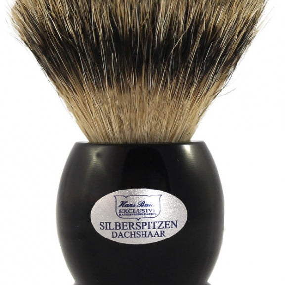 Hans Baier Black Silvertip štětka na holení