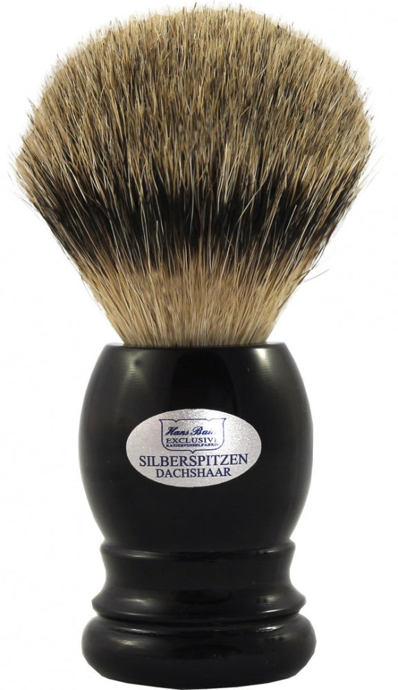 Hans Baier Black Silvertip štětka na holení