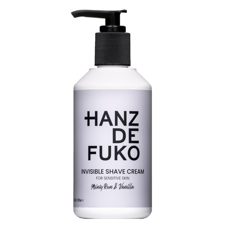 Hanz de Fuko Invisible Shave Cream transparentní krém na holení 237 ml