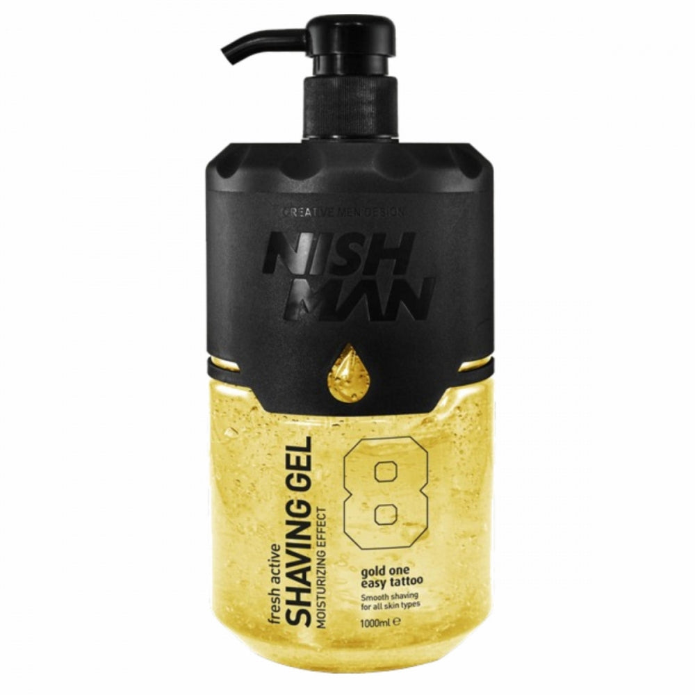 Nishman Gold One transparentní gel na holení 1000 ml