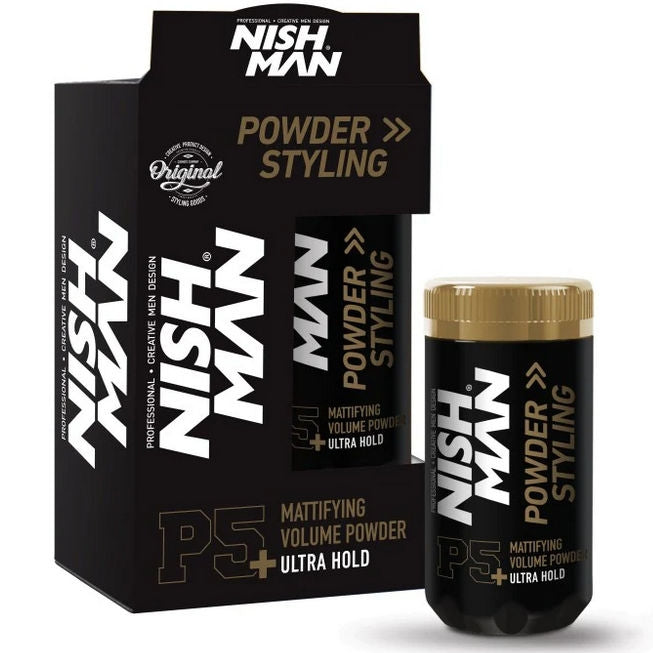 Nishman Ultra Hold matný stylingový pudr na vlasy 20 g