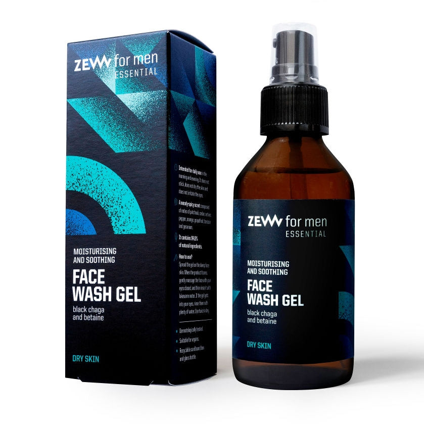 Zew for men Essential Dry Skin mycí gel na obličej 100 ml