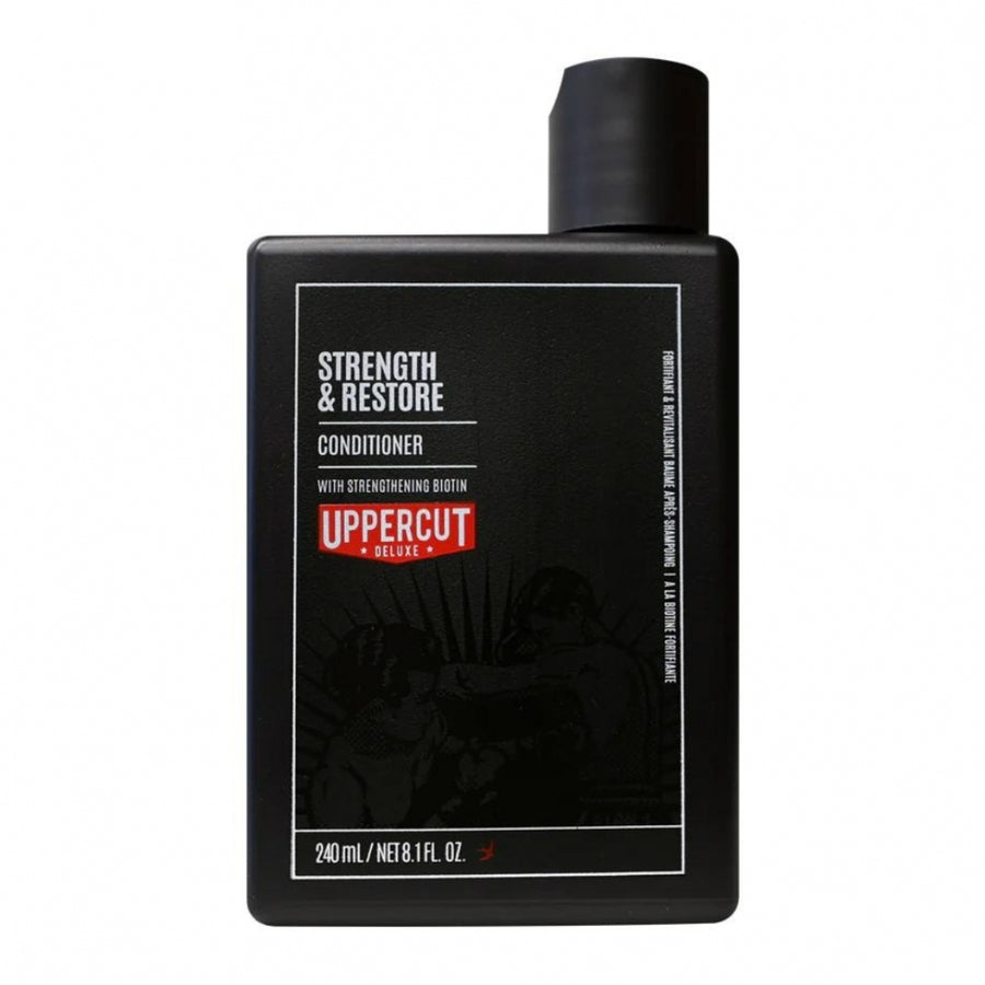 Uppercut Deluxe Strength and Restore kondicionér 240 ml, posilující péče s biotinem a kofeinem