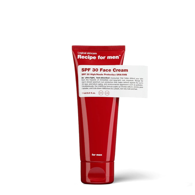 Recipe For Men SPF 30 Face Cream hydratační krém na obličej 75 ml - fotografie 1