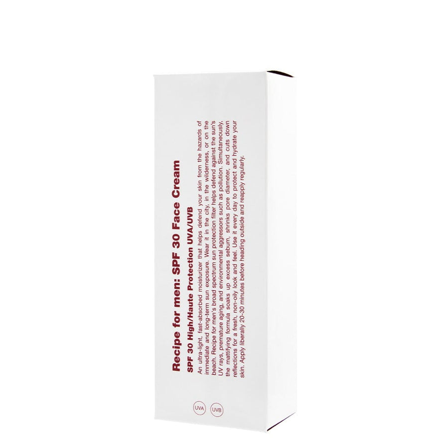 Recipe For Men SPF 30 Face Cream hydratační krém na obličej 75 ml - fotografie 3