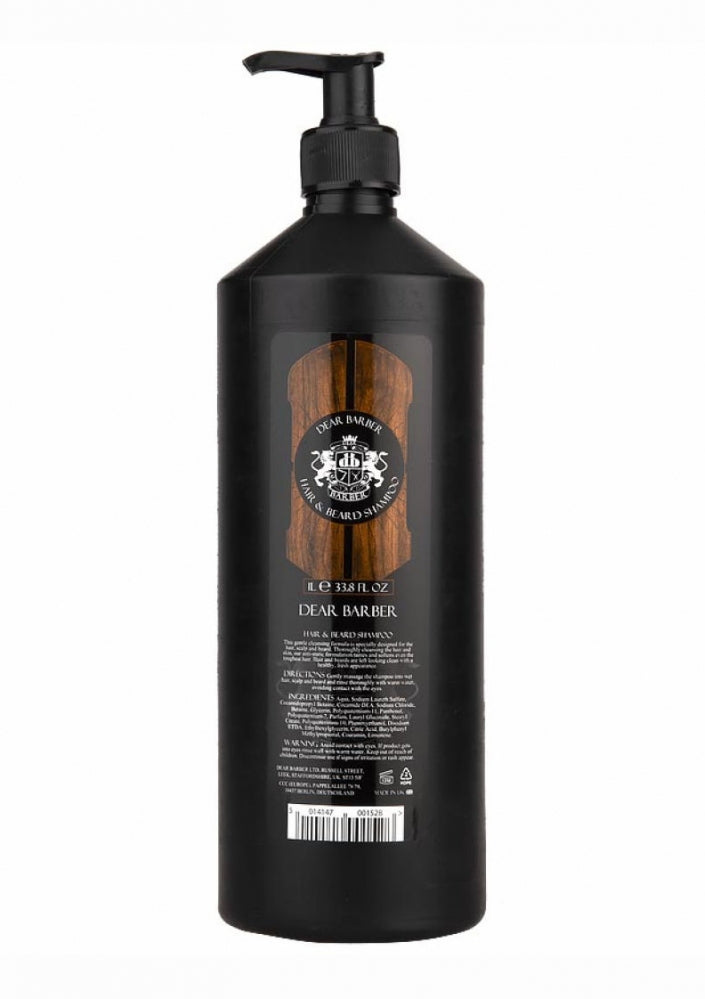 Dear Barber šampon na vousy a vlasy 1000 ml