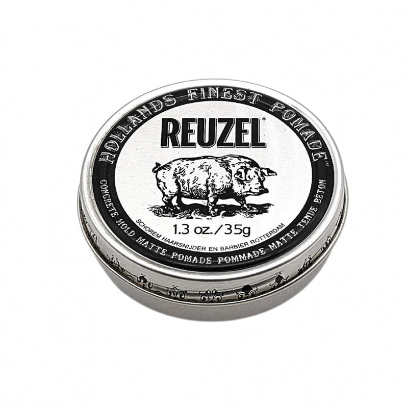 Reuzel Concrete Hold matná pomáda 35 g, extrémní fixace a matný finish z rotterdamského barbershopu