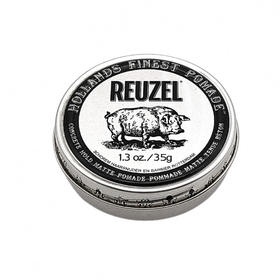 Reuzel Concrete Hold matná pomáda 35 g, extrémní fixace a matný finish z rotterdamského barbershopu