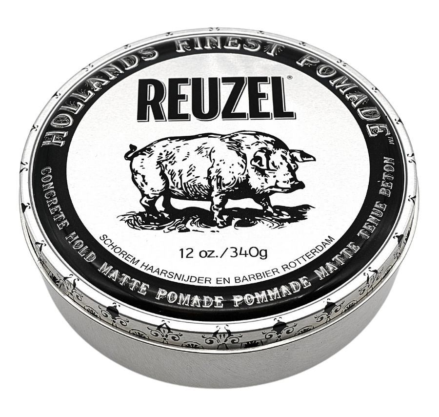 Reuzel Concrete Hold matná pomáda 340 g, extrémní fixace a matný finish z rotterdamské barbershopové řady