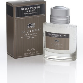 St James of London Black Pepper & Lime, gel po holení 100 ml