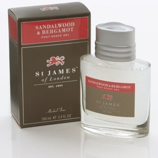 St James of London Sandalwood & Bergamot, gel po holení 100 ml