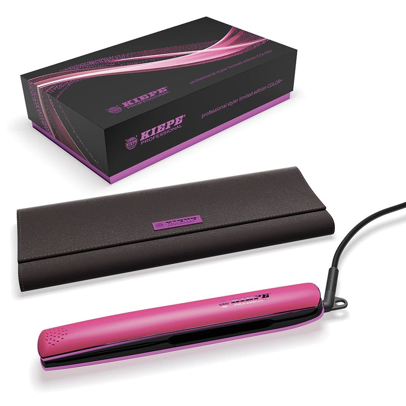 Kiepe Professional žehlička na vlasy Color+ Fashion Pink 150–230 °C s keramickými destičkami - fotografie 1