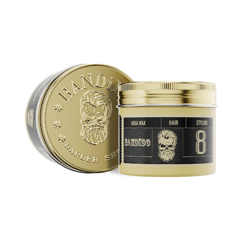 Bandido Aqua Wax 8 Black Extreme Strong Hold stylingový vosk na vlasy 125 ml