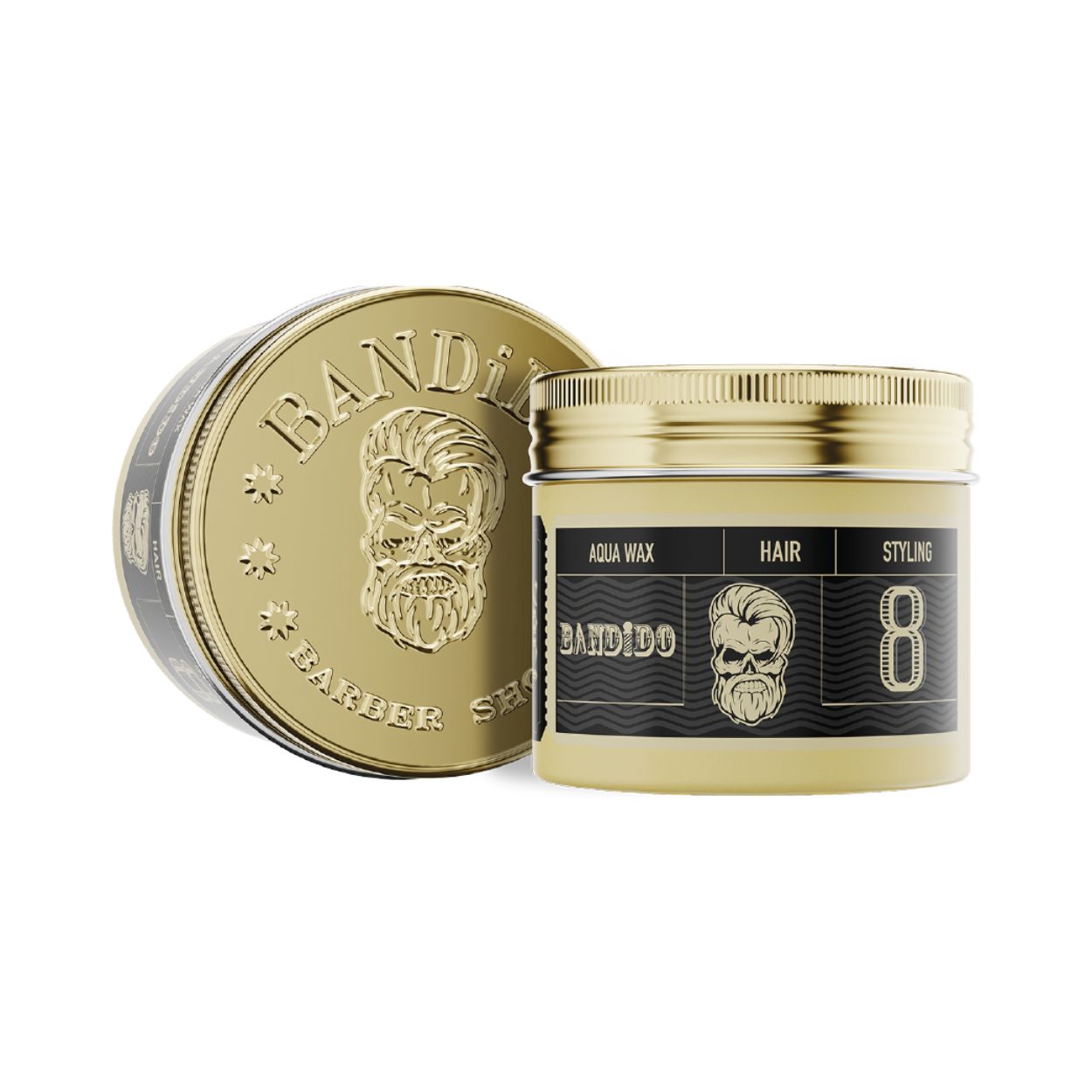 Bandido Aqua Wax 8 Black Extreme Strong Hold stylingový vosk na vlasy 125 ml