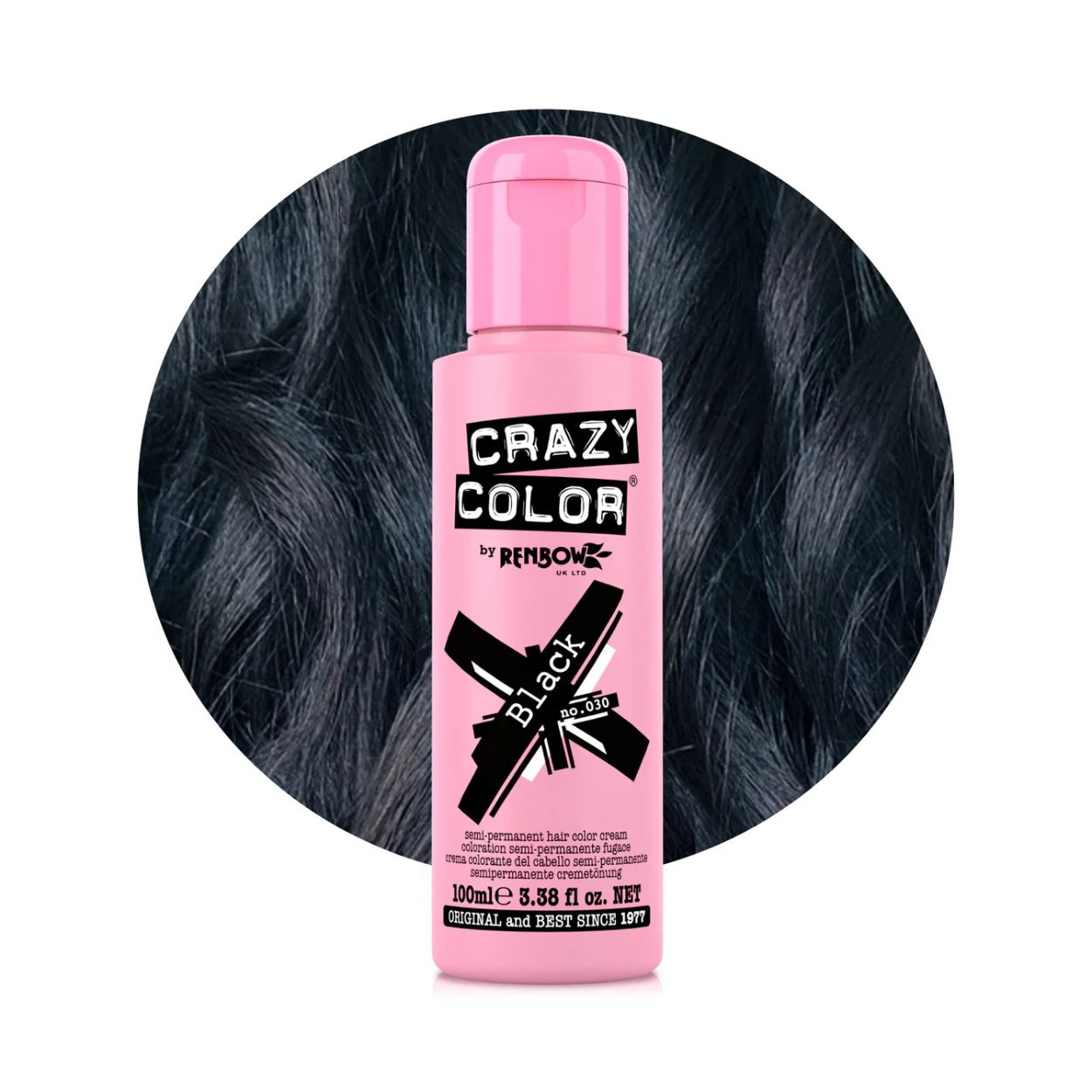 Crazy Color Black No.030 barva na vlasy 100 ml