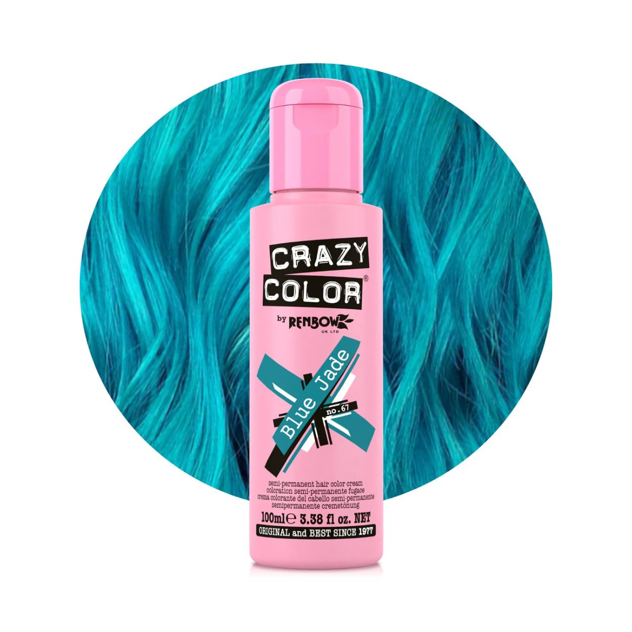 Crazy Color Blue Jade No.65 barva na vlasy 100 ml