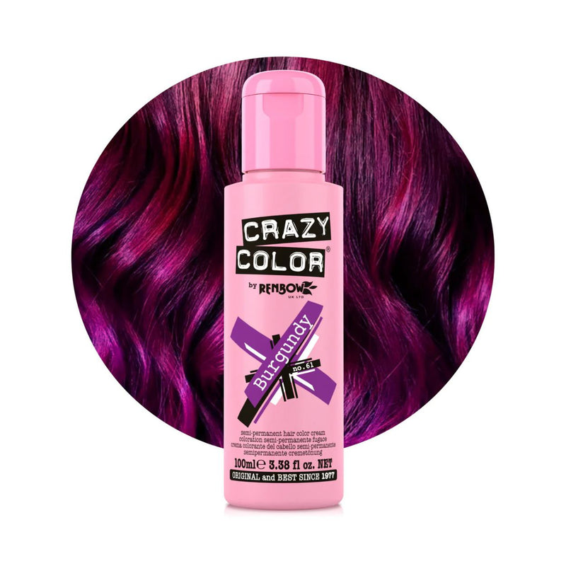 Crazy Color Burgundy No.61 barva na vlasy 100 ml