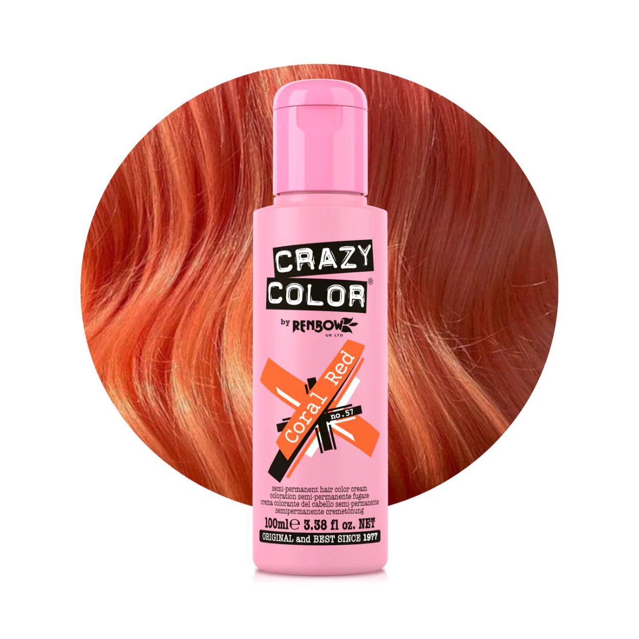 Crazy Color Coral Red No.57 barva na vlasy 100 ml