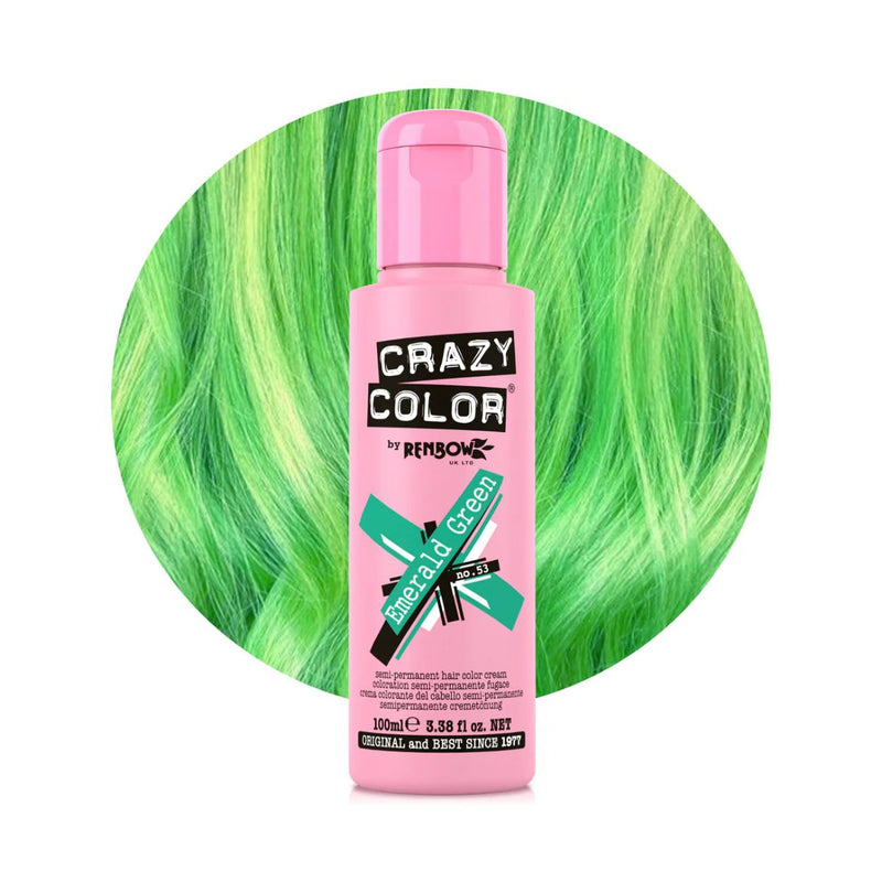 Crazy Color Emerald Green No.53 barva na vlasy 100 ml