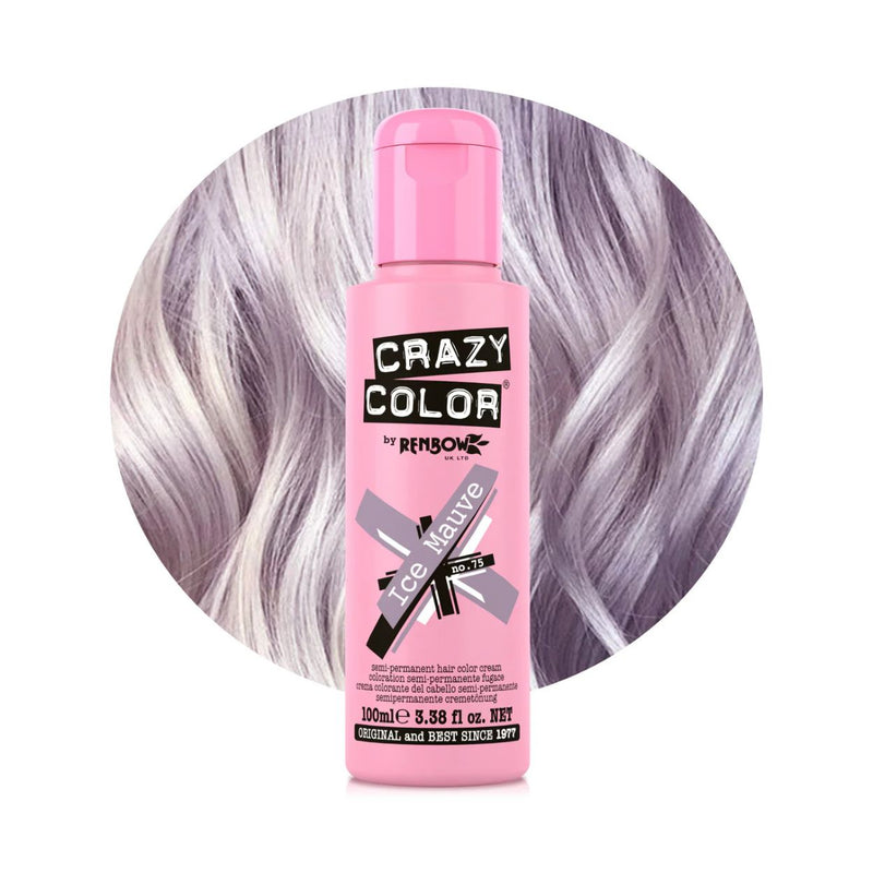 Crazy Color Ice Mauve No.75 barva na vlasy 100 ml