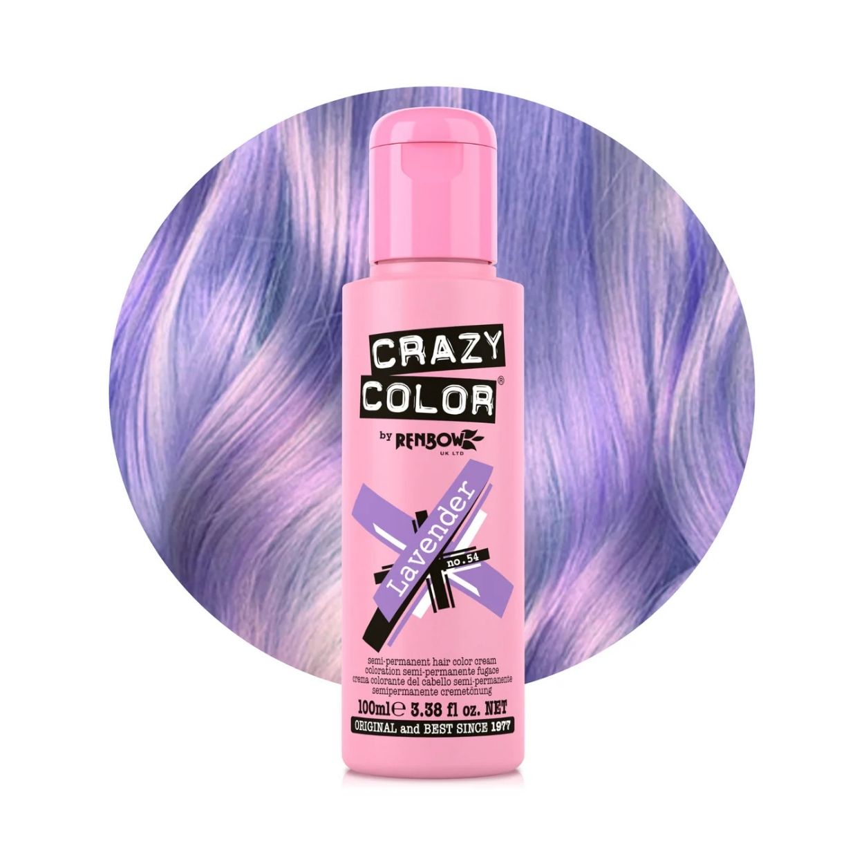 Crazy Color Lavender No.54 barva na vlasy 100 ml