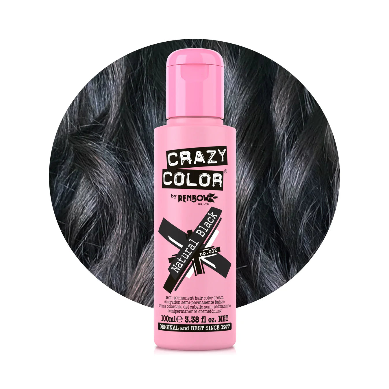 Crazy Color Natural Black No.32 barva na vlasy 100 ml