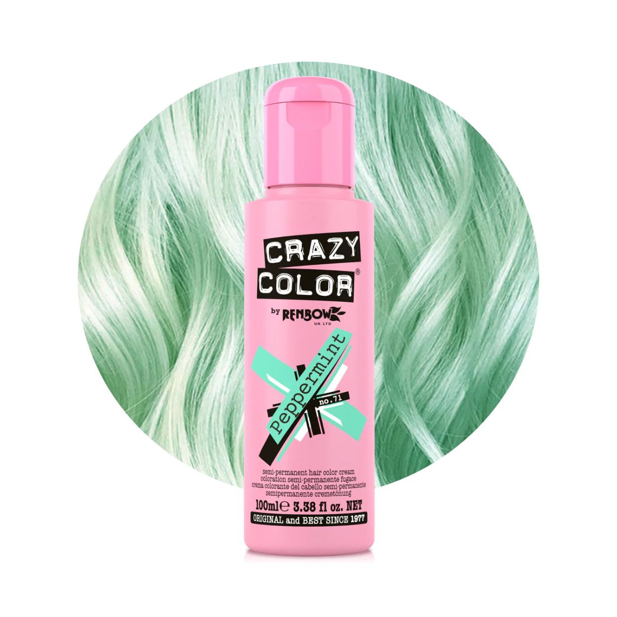 Crazy Color Peppermint No.71 barva na vlasy 100 ml