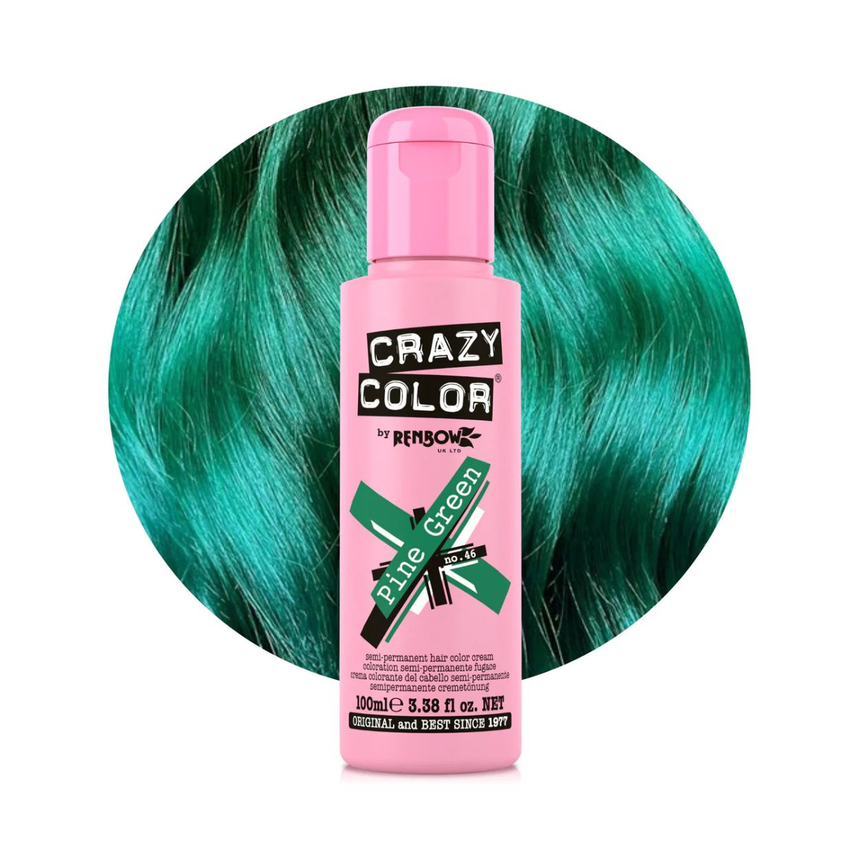 Crazy Color Pine Green No.46 barva na vlasy 100 ml