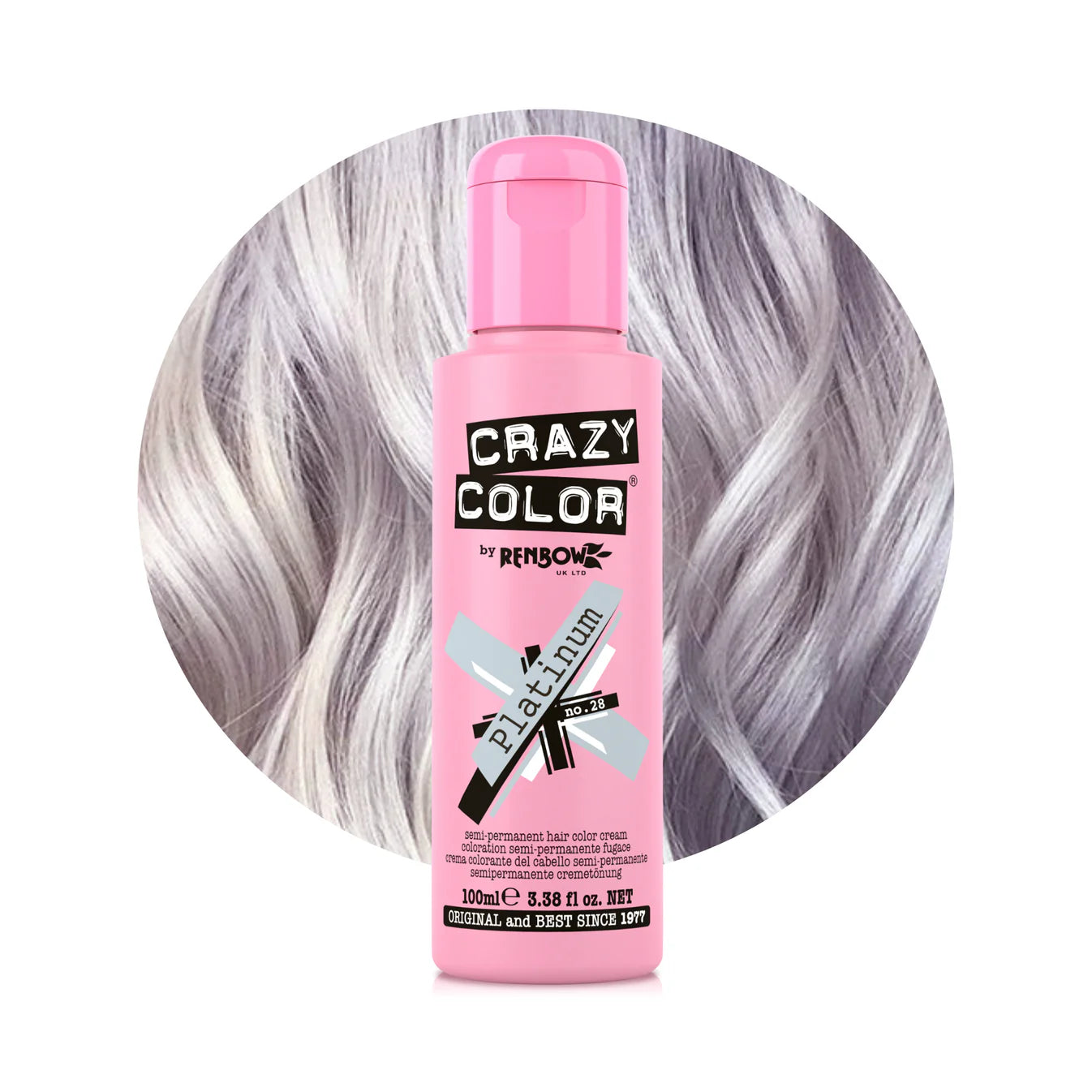 Crazy Color Platinum No.028 barva na vlasy 100 ml