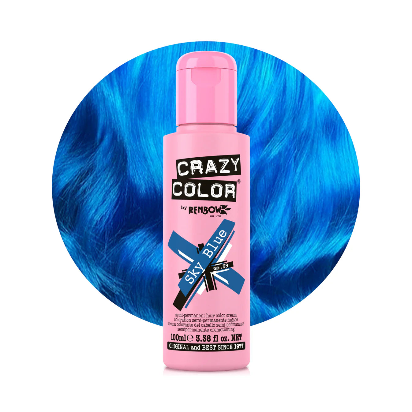 Crazy Color Sky Blue No.59 barva na vlasy 100 ml
