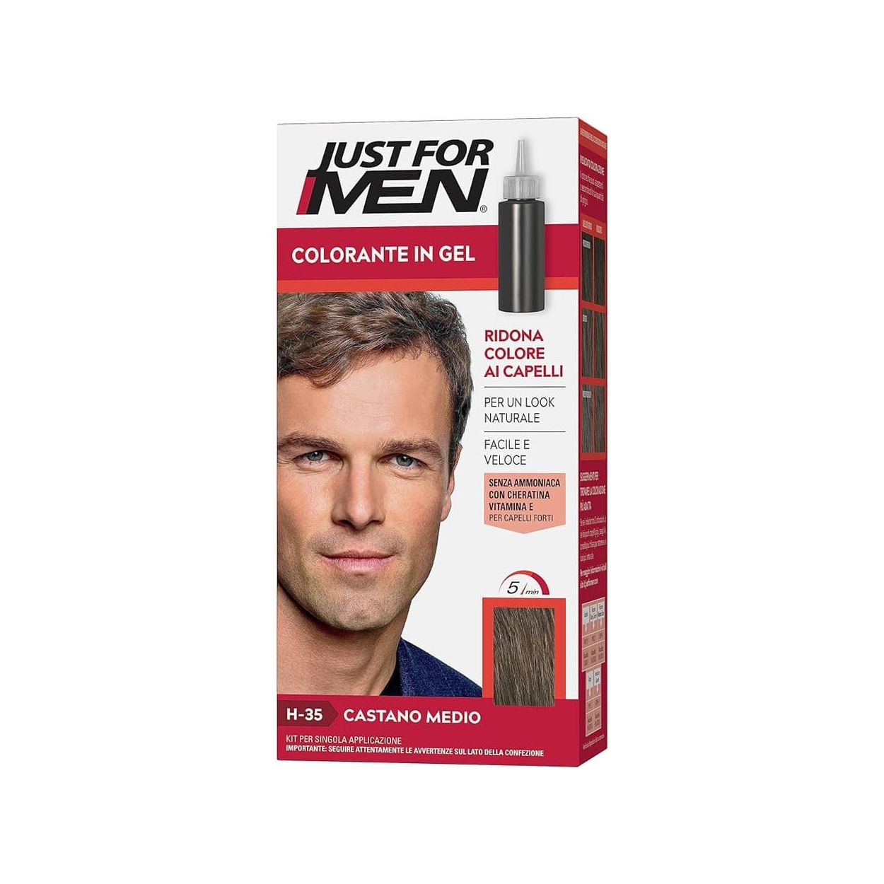 Just For Men Barvicí šampon na vlasy - Medium Brown/Středně hnědá H-35