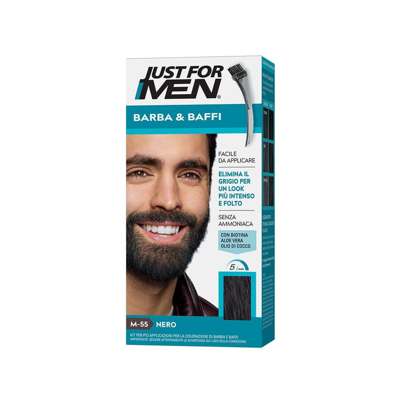 Just For Men M-55 Real Black / Černá barva na vousy