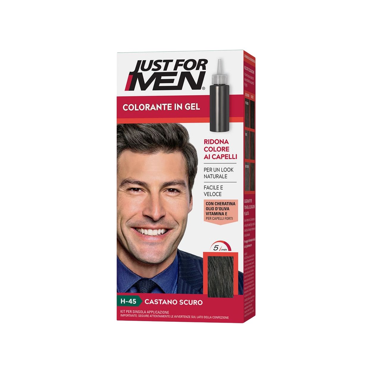 Just For Men Barvicí šampon na vlasy - Dark Brown/Tmavě hnědá H-45