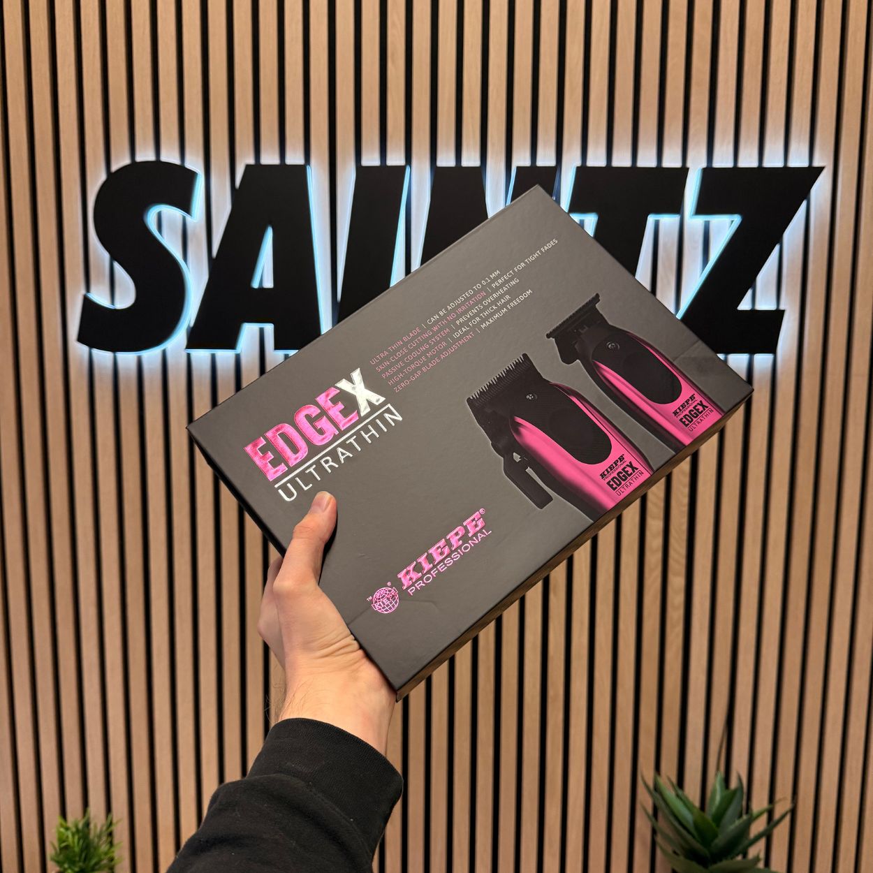 Kiepe EDGEX Ultrathin Combo Clipper + Trimmer Pink sada profesionálních strojků