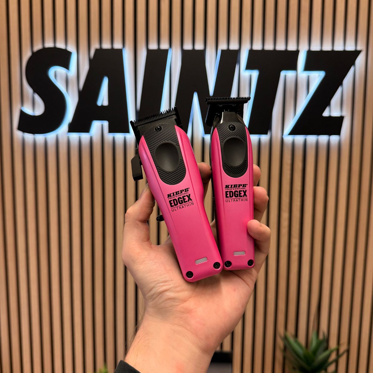 Kiepe EDGEX Ultrathin Combo Clipper + Trimmer Pink sada profesionálních strojků