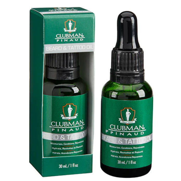 Clubman Pinaud  Beard and Tattoo Oil, olej na vousy a tetování  30 ml